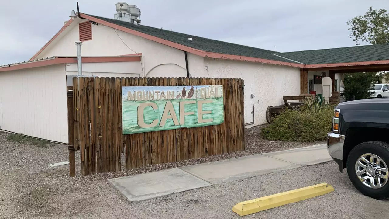 The Mountain Quail Café in Quartzsite, Arizona.